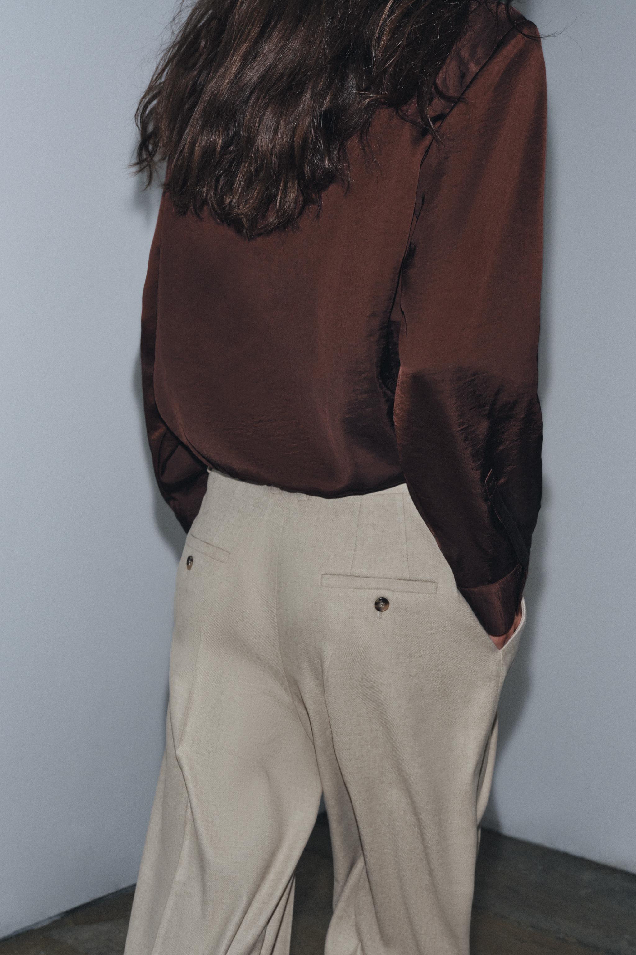 SATIN EFFECT SHIRT ZW COLLECTION